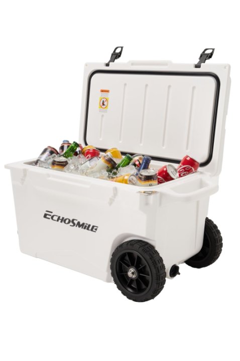 60 Qt Rotomolded Rolling Cooler