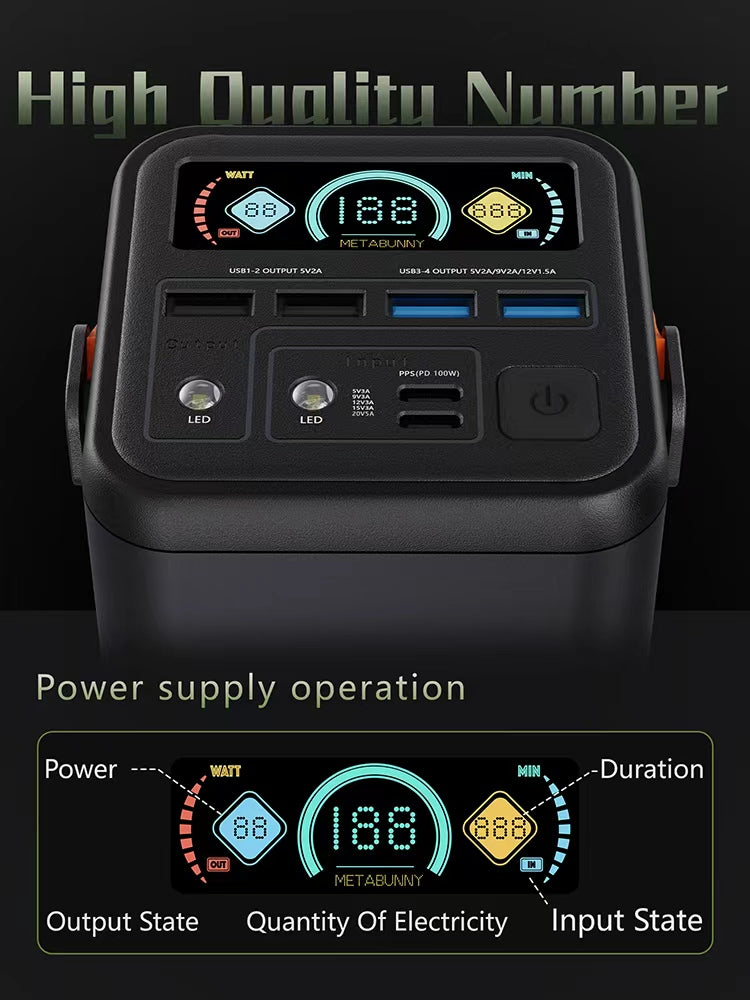 Endurance 100000mAh Power Bank with Super Fast PD100W Charging