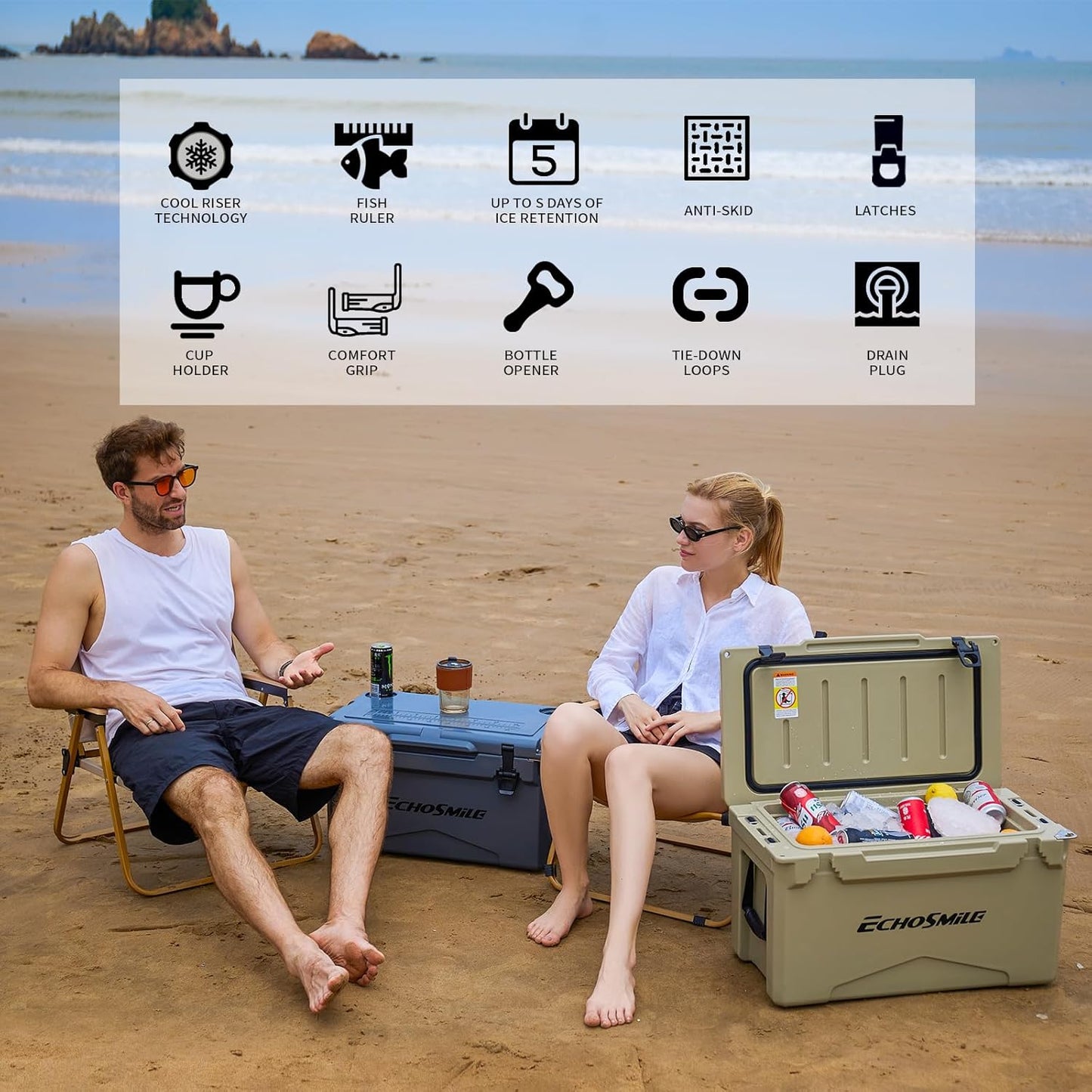 40 Qt Rotomolded Cooler