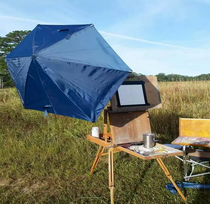 Adjustable Universal Chair Clip for Portable Beach Umbrella Classic Design Manual Sun Cart for Office Outdoor Straight Pattern