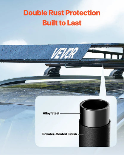 84" Roof Top Cargo Carrier, Storage Bag, Cargo Net