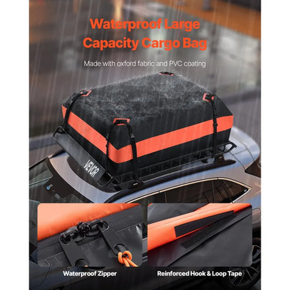 51" Roof Top Cargo Carrier, Storage Bag, Cargo Net