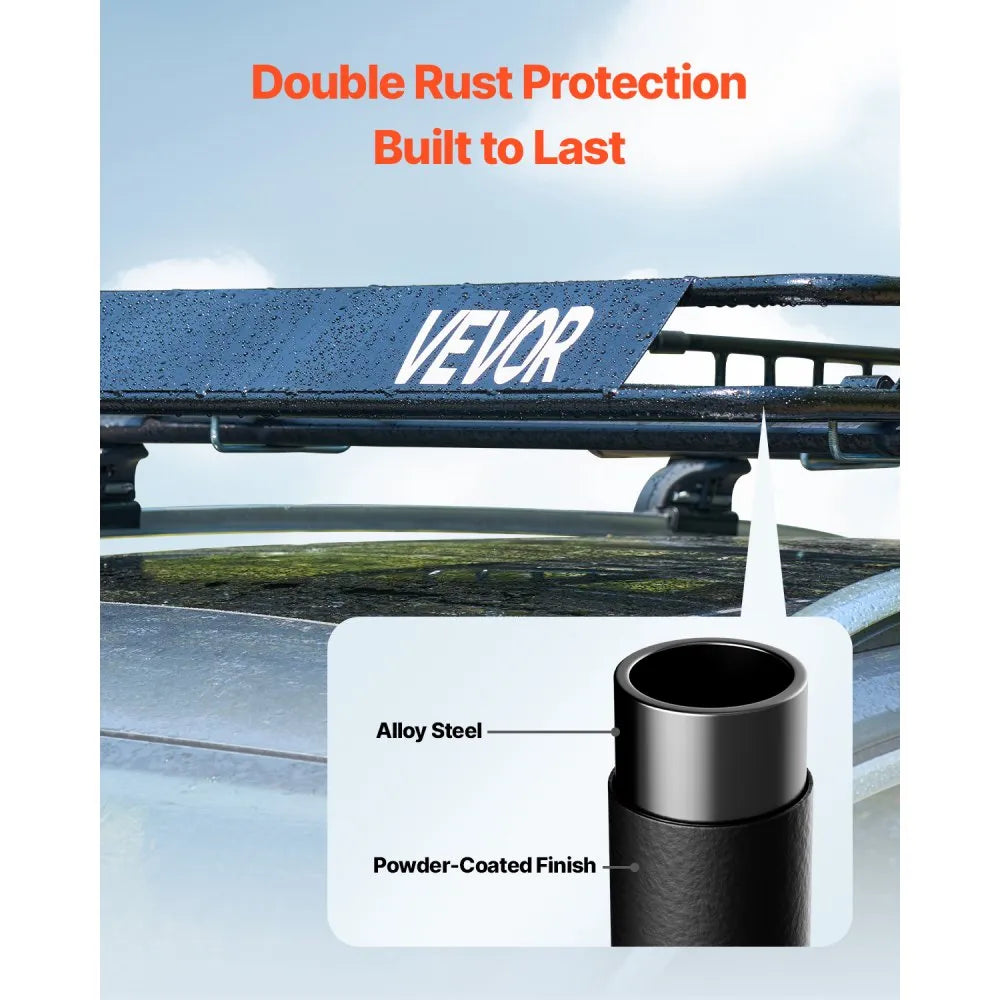 64" Roof Top Cargo Carrier, Storage Bag, Cargo Net