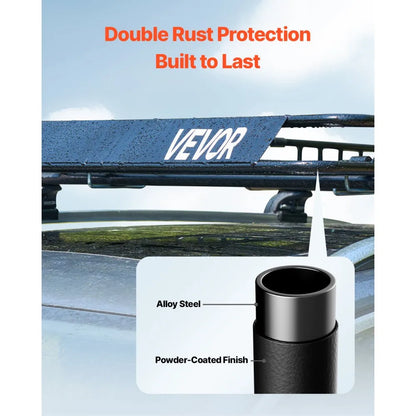 64" Roof Top Cargo Carrier, Storage Bag, Cargo Net