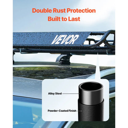 64" Roof Top Cargo Rack WIDE With Cargo Nets