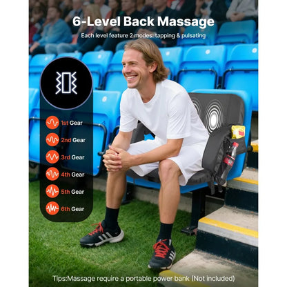 Heated Massage Stadium Seat USB Power Bank Not Included